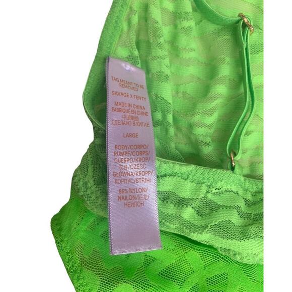 Savage‎ x Fenty  Lime 2 pieces bottom NWT Medium Top Large - Picture 8 of 8
